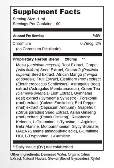 Zencotex ingredient label mobile