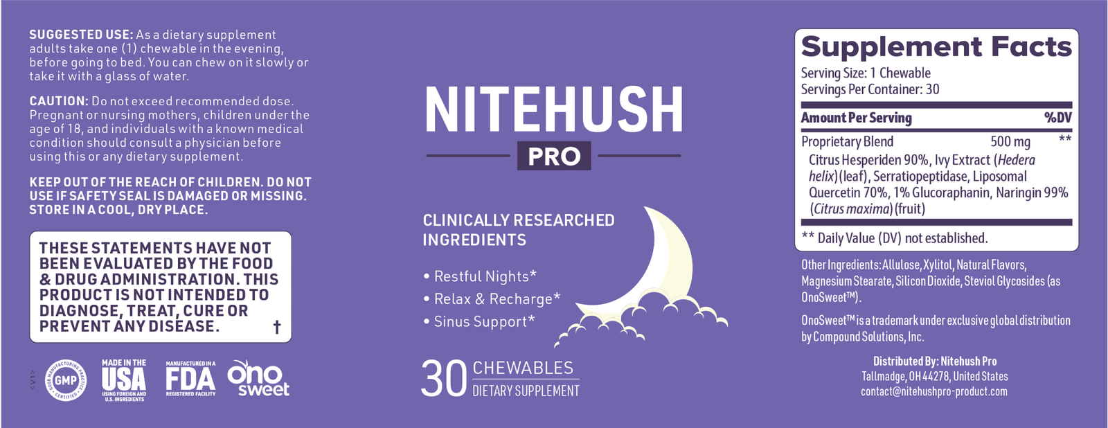 Nitehush pro label